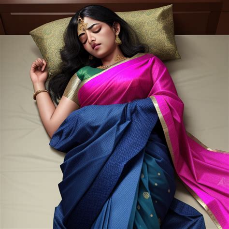 sleeping saree